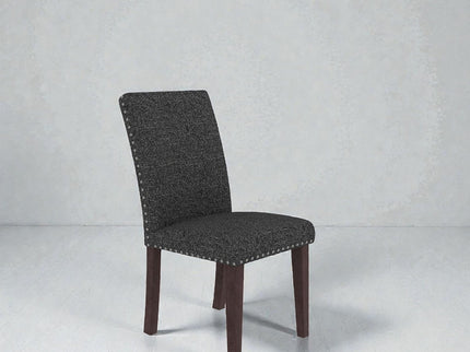 Upholstered Dining Chair With High Back Design (Set of 2)