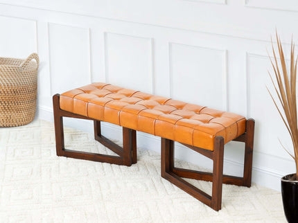Riley - Bench - Brown / Rustic / Tan