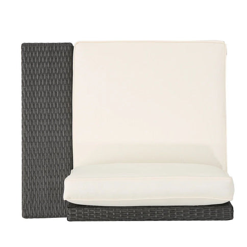 Santa Cruz - Outdoor 8 Piece Sectional Set - Dark Brown