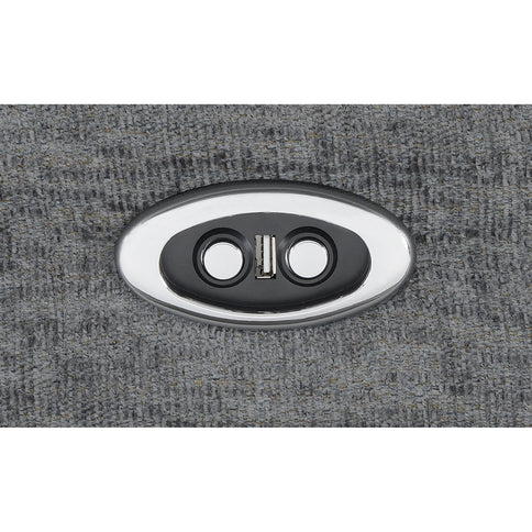 Divine - 5 Piece Power Reclining Home Theater Seating Set With Memory Foam Cushions And Storage Consoles