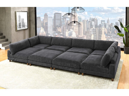 Modern Modular Sectional With Adjustable Back Support