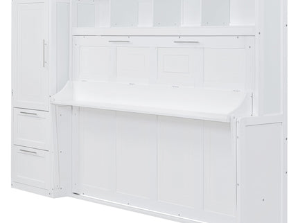 Space Saving Murphy Wall Bed With Closet And Drawers