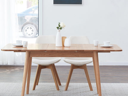 Round Corner Diagonal Leg Telescopic Table For 6 - 8 People To Meet Dining Table