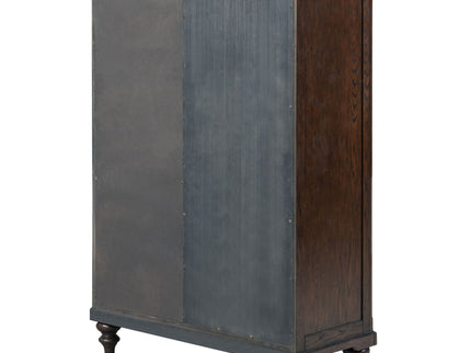 Berwick - 6 Drawer Chest With Door - Dark Oak
