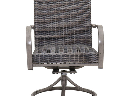 Outdoor Swivel Dining Chair (Set of 2) - Gray