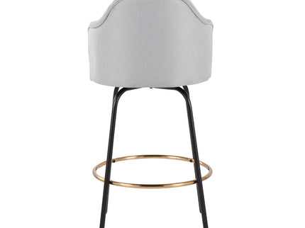 Ahoy - Contemporary Fixed Height Counter Stool Round Footrest (Set of 2)