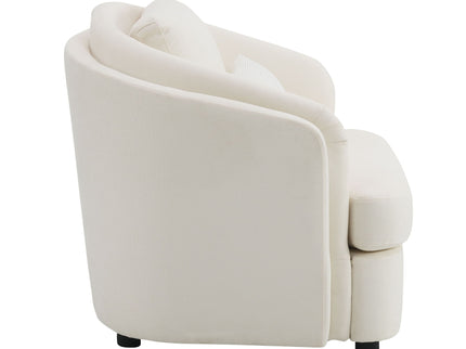 Mariko - Linen 3 Pieces Living Room Set - Beige