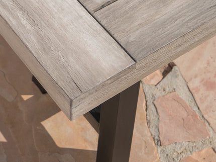 Tranquilizer - Outdoor Acacia Wood Bench With Slat Panel Design
