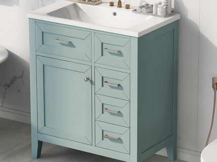 Modern Bathroom Vanity With Sink Combo, 3 Drawers