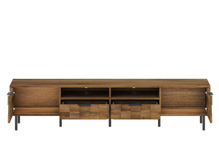 TV Stand With 2 Drawers, Media Console Table, Storage Cabinet With Cable Management