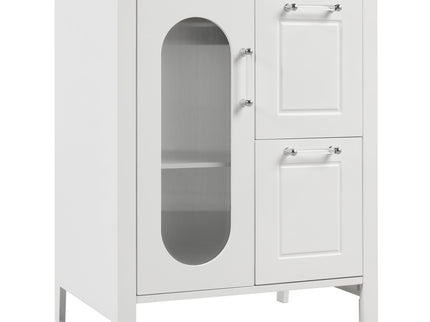 Modern Bathroom Vanity With Sink, Cabinet With 2 Drawers And Door, Adjustable Shelf