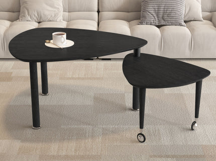 360 Degree Rotatable Coffee Table With Solid Legs