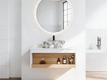 Floating Bathroom Vanity With Vessel Sink