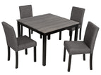 Dark Gray / 5 Pc. Table, 4 Chairs