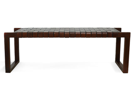 Christina - Bench - Cognac / Dark Brown / Tan