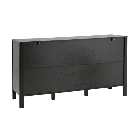 Colored Fluted Sideboard With 3 Doors And 1 Drawer