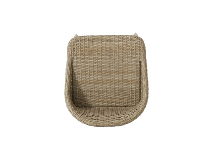 Beeson - Outdoor Wicker And Acacia Wood Barstools Set, Water Resistant - Brown