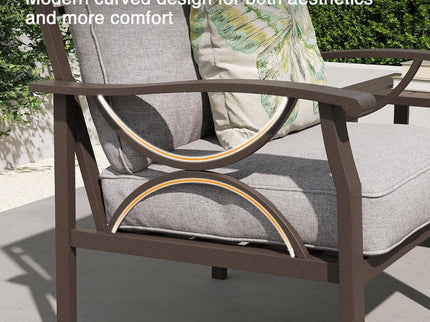 All-Weather Loveseat 2 Seats Sofa With Cushions