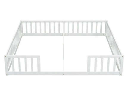 Double Floor Bed With Fence, Guardrails, Without Door