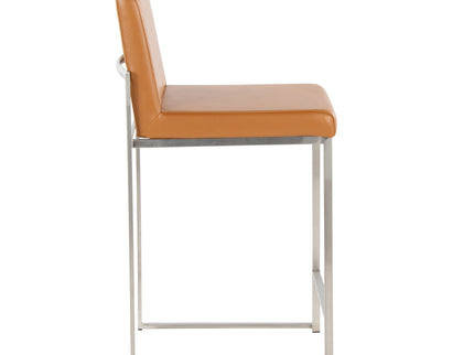 Fuji - Contemporary High Back Barstool (Set of 2)