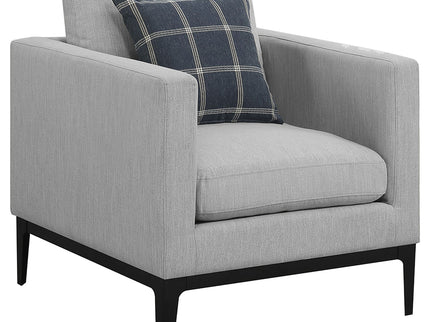 Saba - Upholstered Chair With Reversible Cushions - Gray