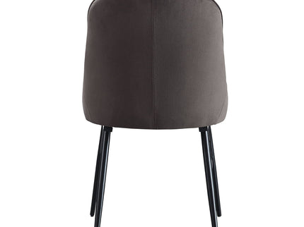 Abraham - Side Chair (Set of 2) - Black / Dark Gray