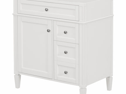 Bathroom Vanity With 2 Drawers And Tip-Out Drawer, Storage Cabinet