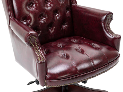 Executive Office Chair, High Back Reclining Comfortable Desk Chair With Smooth Glide Caster Wheels