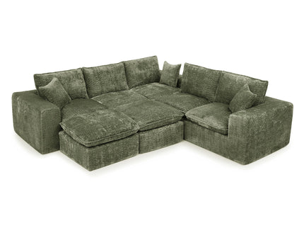 Sectional Sofa With Moveable Ottoman