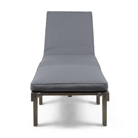 Ariana - Wood Chaise Lounge With Cushion