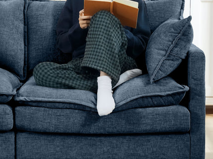 Modular L-Shaped Sectional Sofa With Movable Ottoman