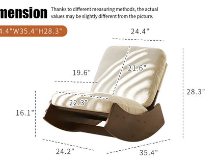 Comfortable High-Quality Upholstery Glider Rocking Chair