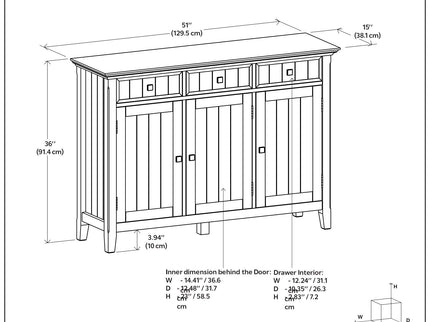 Acadian - Entryway Storage Cabinet - Brown