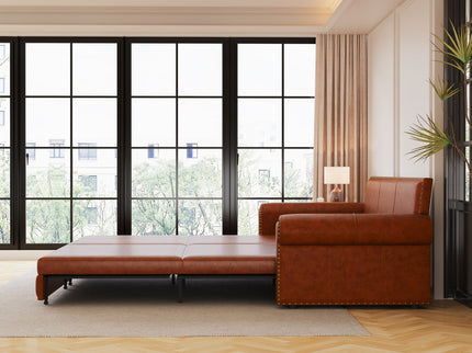 Chesterfield Sofa & Pull Out Bed