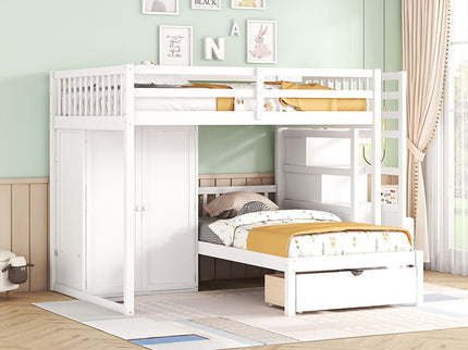Bunk Bed With Wardrobe, Drawers