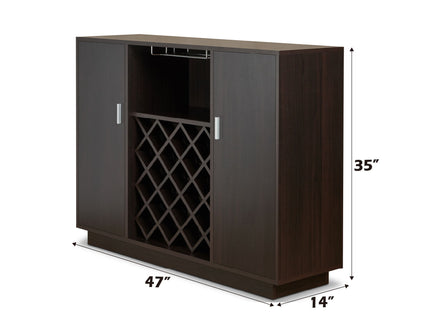 Hazen - Wine Cabinet - Espresso