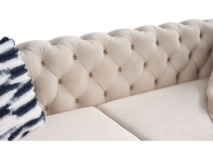 Chesterfield - Modern Tufted Living Room Sofa, 84.25''W Couch