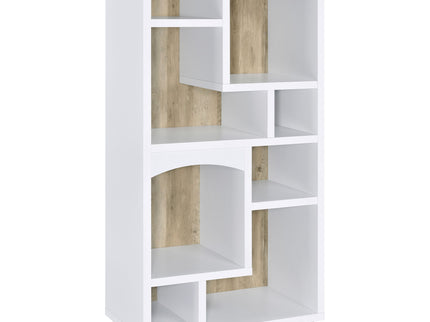 Geilys - 8 Shelf Bookcase With Arch Details - White