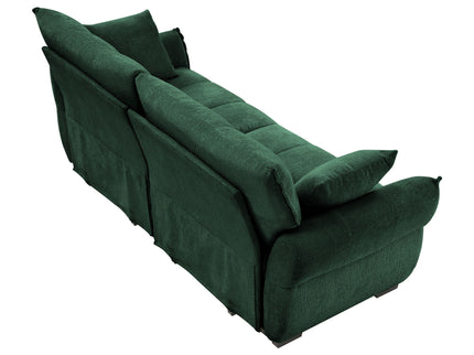 Modern Sofa & Pillows, Textured Cover, High Rebound Cushions