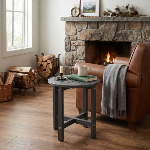 Round Outdoor Side Table