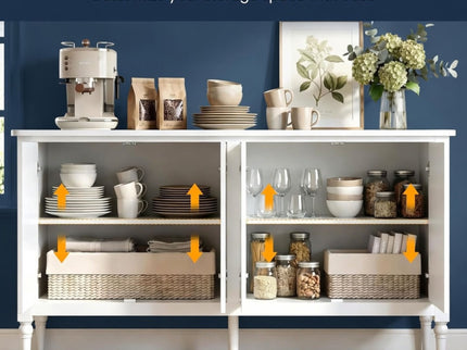 Vintage Buffet Cabinet With Adjustable Shelves