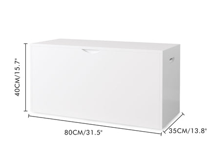 Toy Storage Organizer With Rolling Drawer, Chest With Wheels, Large Pull Out Bin For Nursery - White