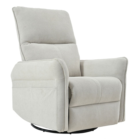 270° Power Swivel Rocker Glider Recliner Chair With USB Ports