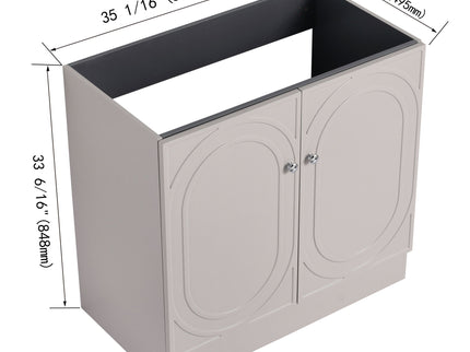 Modern Freestanding Bathroom Vanity With Soft Close Cabinet Doors
