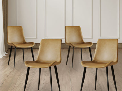 Modern Dining Chair With Carbon Steel Legs