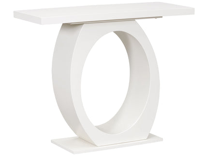 Console Table With Oval Base And Reinforced Bottom Plate