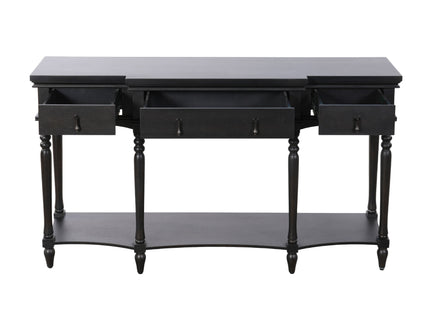 Retro Console Table With 3 Soft Close Drawers