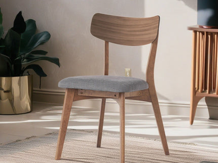 Mid Century Upholstered Dining Chairs (Set of 2)