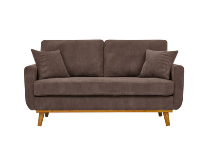Upholstered Loveseat With Arms And Pillows