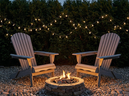 Oversize Outdoor Folding Adirondack Chair, Patio Chair For Garden